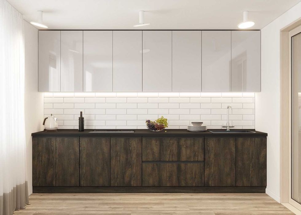 Кухня з торцевою ручкою. Кухня 3,2м - 18035грн. Придбати кухню.