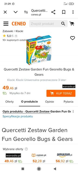 Zabawka gra zręcznościowa Gardena fun dla dzieci