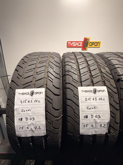 Opony letnie 215/65/16C continental contivancontact 100 dot 2025
