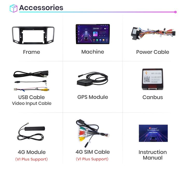 Rádio Android 9" VW Sharan Seat Alhambra 2012-18 GPS Carplay Wi-Fi BT