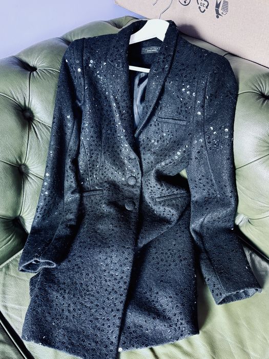 TwinSet plaszcz z wełną rozm s