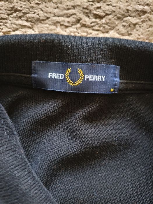 ОРИГИНАЛ! новая черная футболка поло FRED PERRY размер M