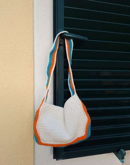 Mala arco iris crochet