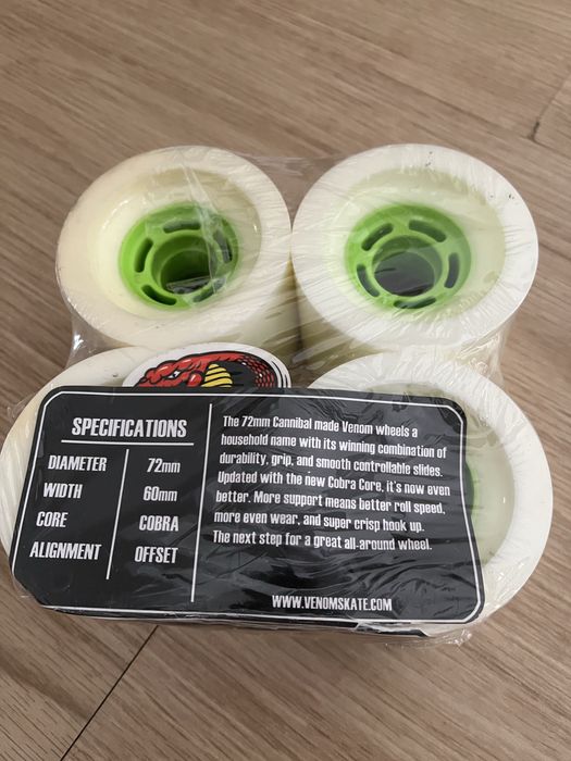 Rodas longboard skate Venom 72mm 80a (Novas)