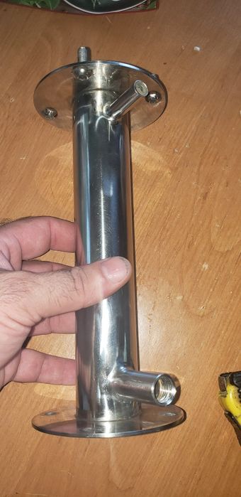 Охолоджувач Дефлегматор кожухотрубний 1.5 дюйма.