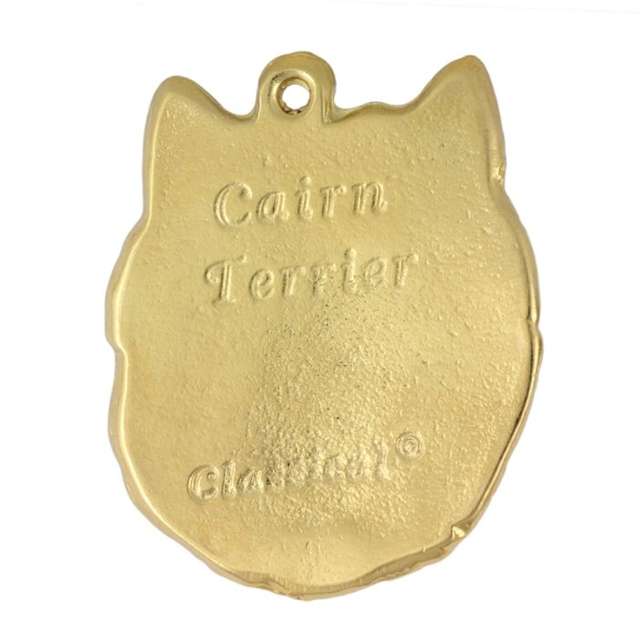 Cairn Terrier naszyjnik pozłocony w pudełku Art-Dog