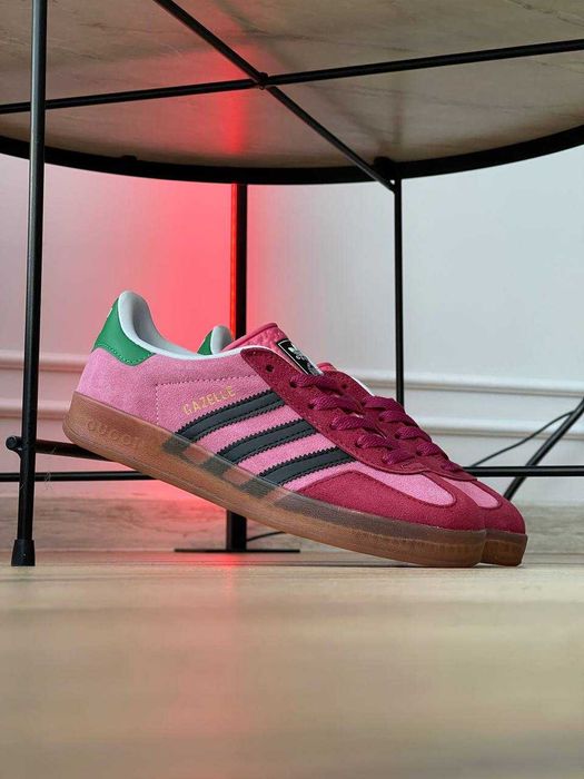 ЗНИЖКА! 37 (23,5 см) Adidas Gazelle рожеві адідас газелі гучі кеди