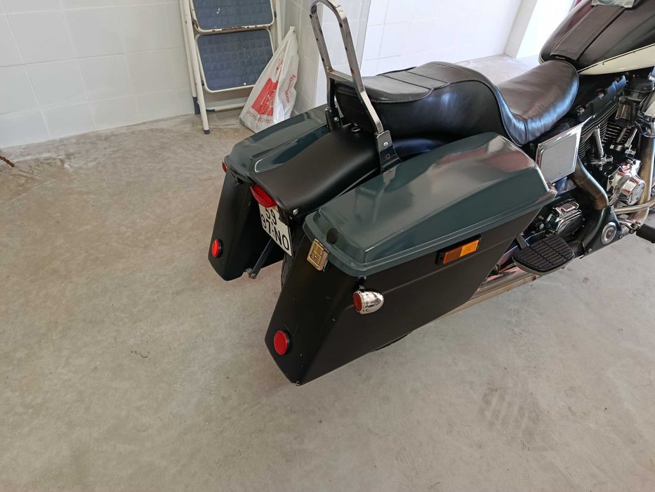 Malas laterais para dynas Harley Davidson usadas adaptadas para Dyna glide e outras dynas das adaptadas para Dyna glide