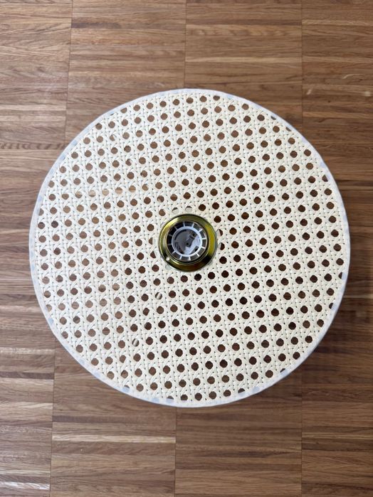 Lampa Aromas - okrągły kinkiet - rattan