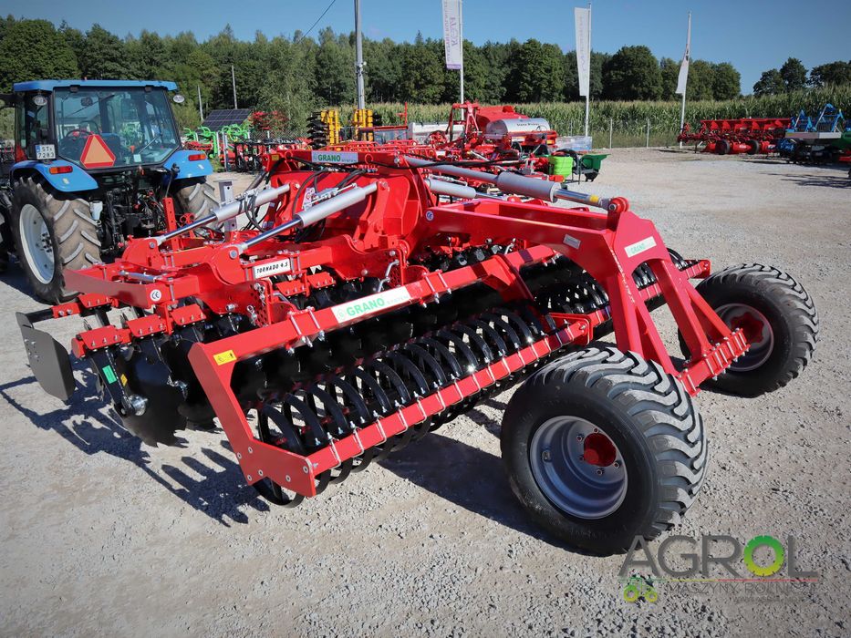 Brona talerzowa hydrauliczna 4m SHARK SHS Grano-System NOWA WERSJA 4,5