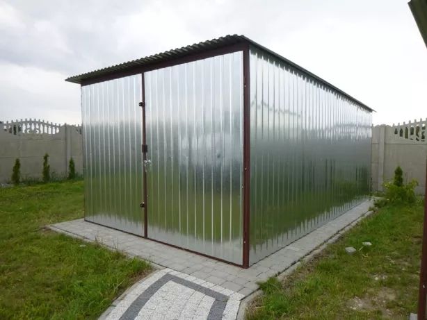 GARAŻ blaszany Blaszak 3x5 wzmocniony z dostawą i montażem GARAŻE