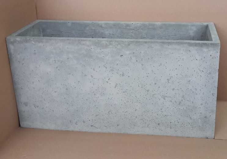Donica betonowa 100 cm Donice betonowe ogrodowe 100x35x50 cm kwietniki