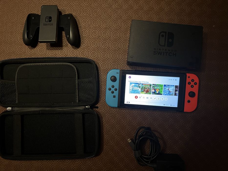 Nintendo switch V2 desbloqueada + SD 128Gb