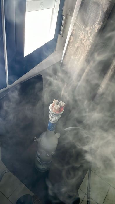 shisha artesanal. ( garrafa de grey goose)