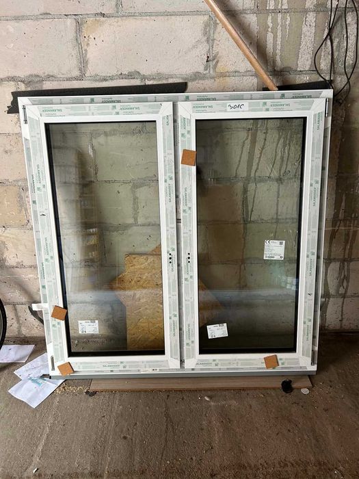 Okno 3-szybowe Dąb Winchester 1470x1450 NOWE