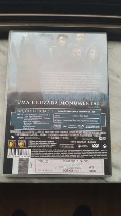 DVD Reino dos Céus (Edição Especial 2 Discos)