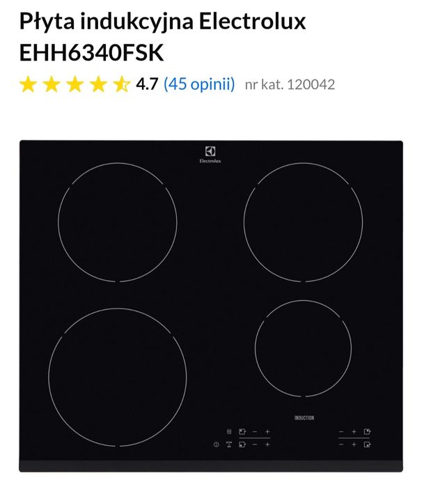 Plyta indukcyjna electrolux