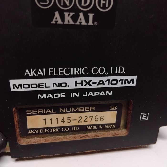 AKAI deck cassettes HX-A101M