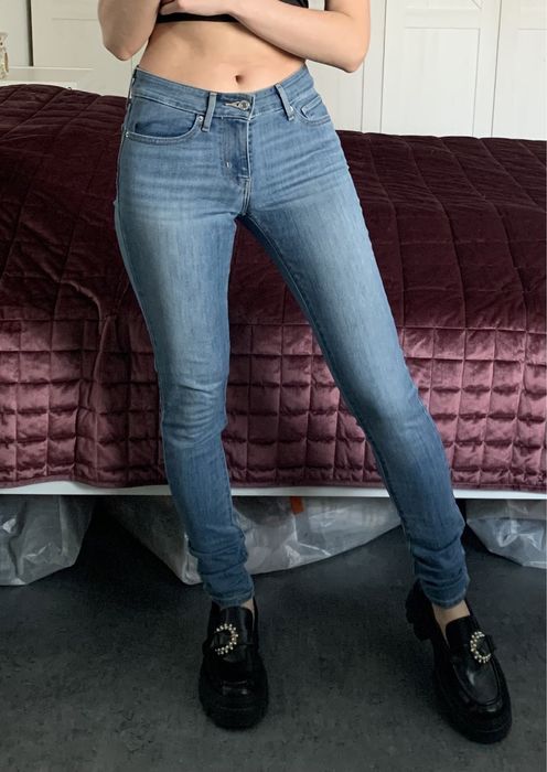 Spodnie Levis jeansowe rurki elastyczne XS/S