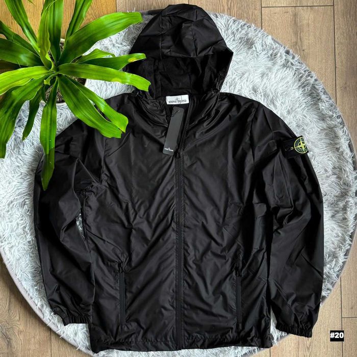 Stone Island Черная Ветровка (XS S M L XL XXL) Куртка Стон Айленд