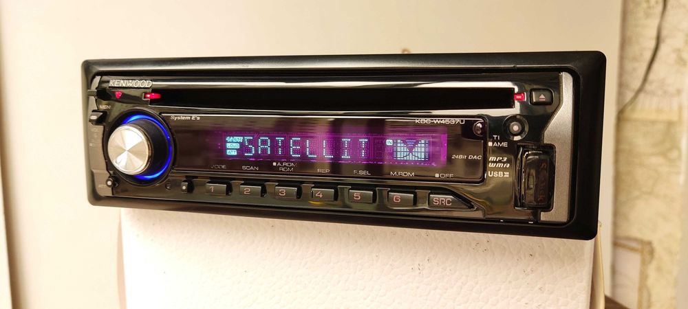 Kenwood KDC-W4537U ЦАП 24-бит 4х50 магнитола - оригинал!