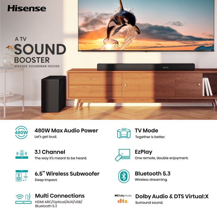 Саундбар Hisense HS3100