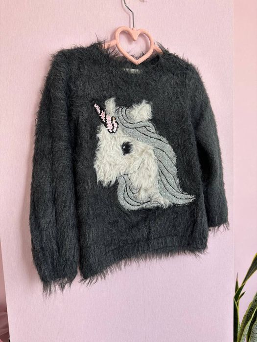 Світер кофтинка тепла hm H&M 110-116р пухнаста
