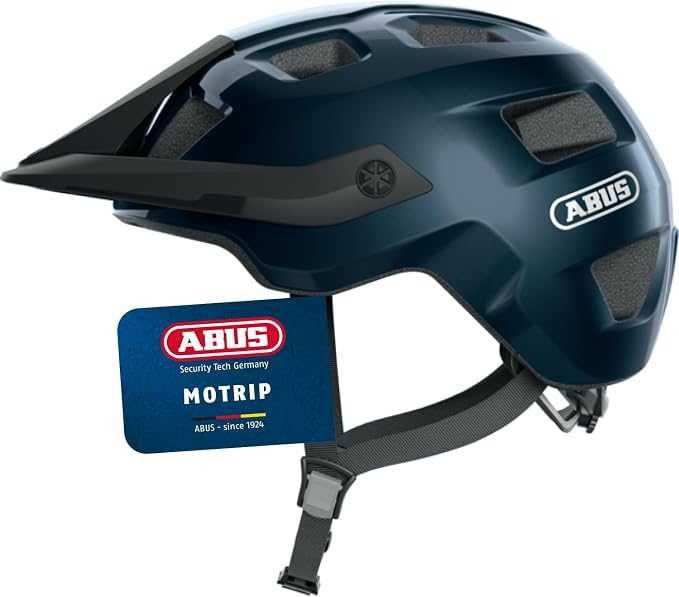 Capacete BTT ABUS MoTrip (Azul Escuro / Navy) – Novo