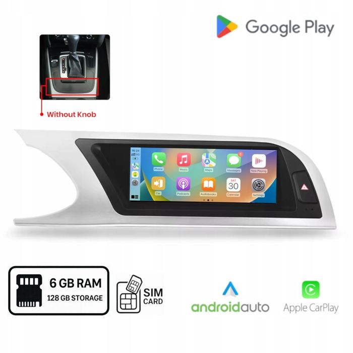 Radio Android do Audi A4 B8 (2009-2012) Android Auto Carplay Wi-Fi SIM