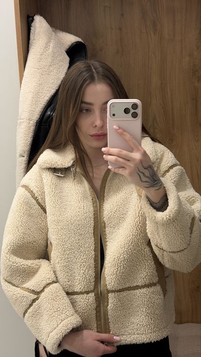 Куртка зара тепла зимова zara розмір с