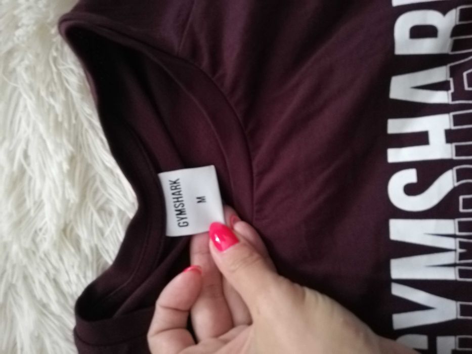koszulka Gymshark M 38 bordo bokserka m 38 gymshark
