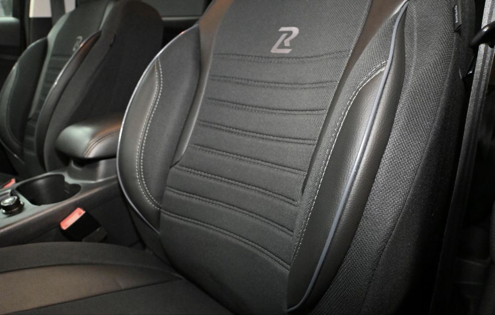 Чохли для сидінь автомобільні розкішні комплект ARES чорні універсальн