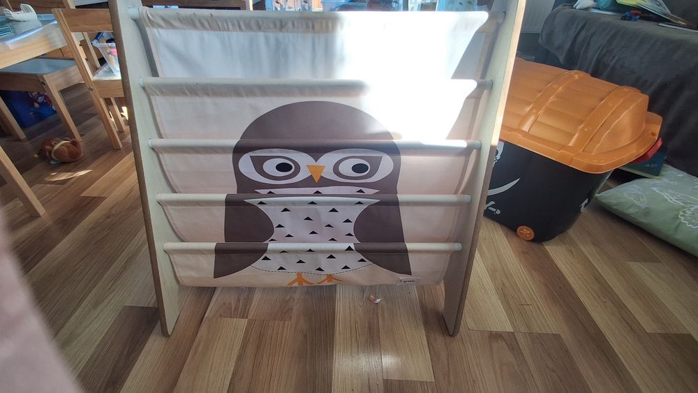 Stojak na książki, regał sowa