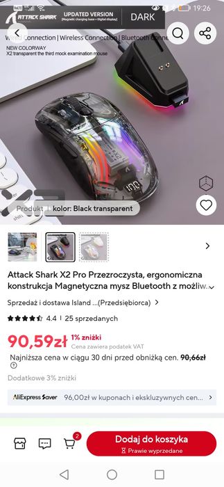 Myszka Attack Shark x2 pro