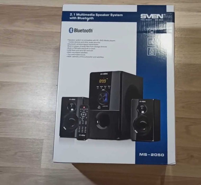 Акустична система 2,1 FM SD Bluetooth USB Мультимедийная акустика SVEN