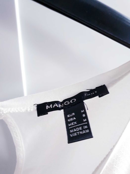 Biała koszulka t-shirt bluzka Mango Suit 38