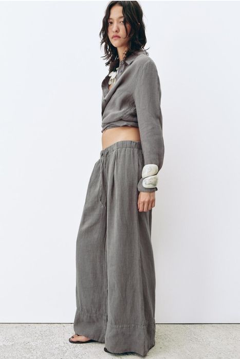 Штаны брюки zara L - XL палаццо