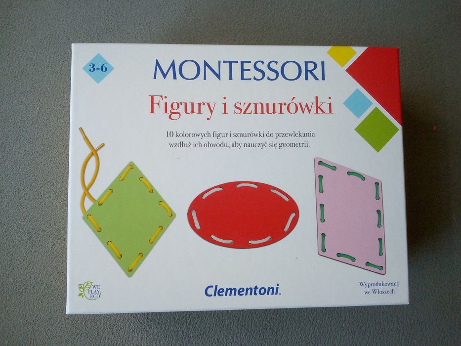 Gra edukacja figurki i sznurówki
