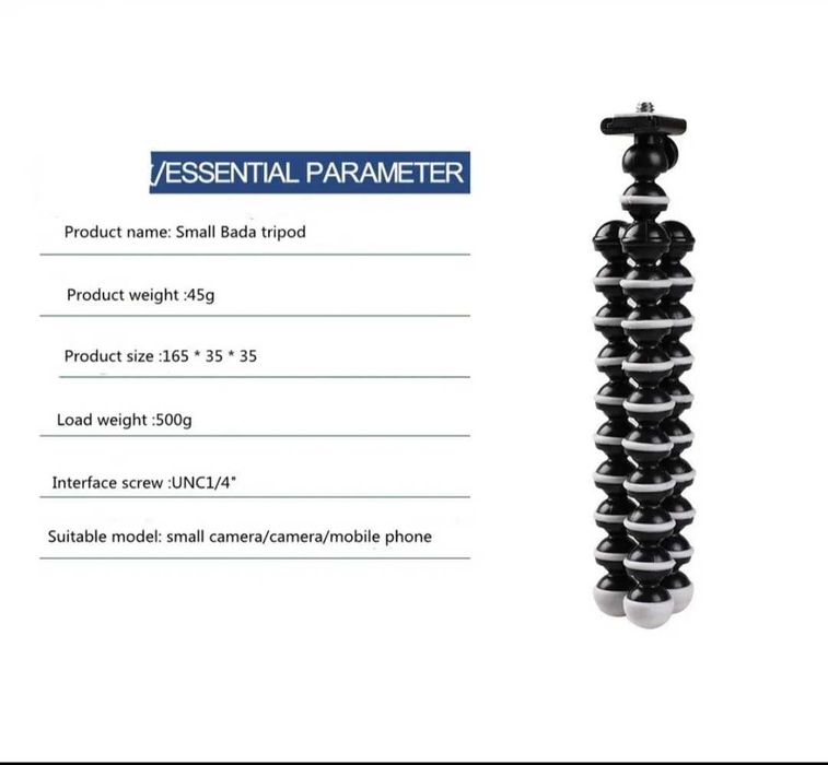 Tripé de mesa para câmara GoPro Canon Nikon Sony etc... NOVO