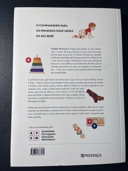 Livro ‘O Bebé Montessori - Os primeiros 12 meses’