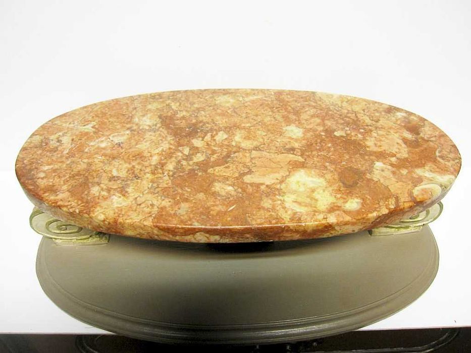 antigo pedestal - base - suporte em madeira e mármore