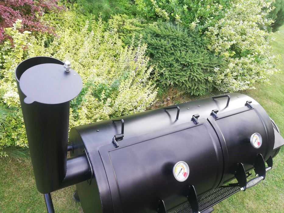 GRILL El Fuego MINNESOTA węglowy + WĘDZARKA 2 komory waga 153KG !