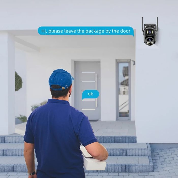Kamera Zewnętrzna WiFi 8MPx | Dual Obiektyw | Full HD | Aplikacja