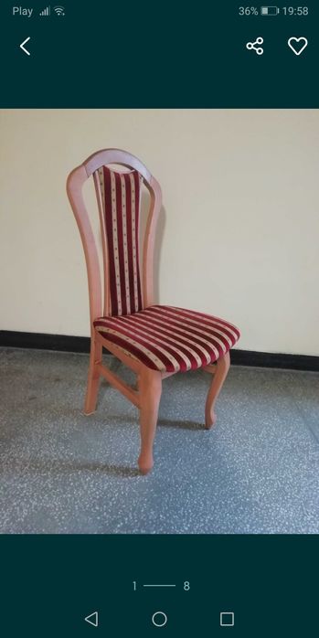 Krzesło z pełnego drewna