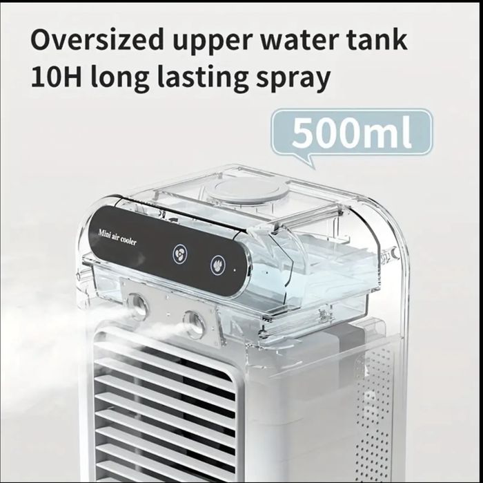 portable usb-powered mini air conditioner with humidifier