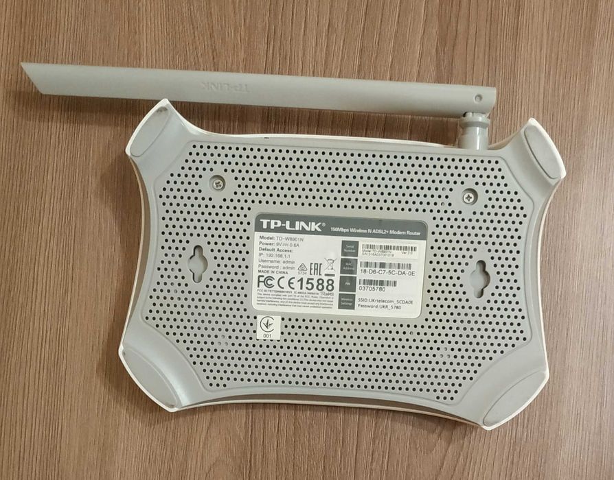 Роутер wi-fi TP-Link TD-W8901N модем