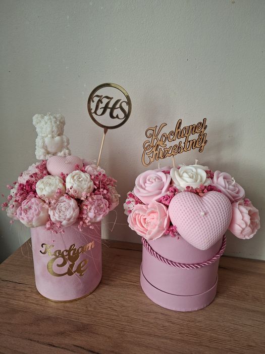 Flower boxy ze świec sojowych
