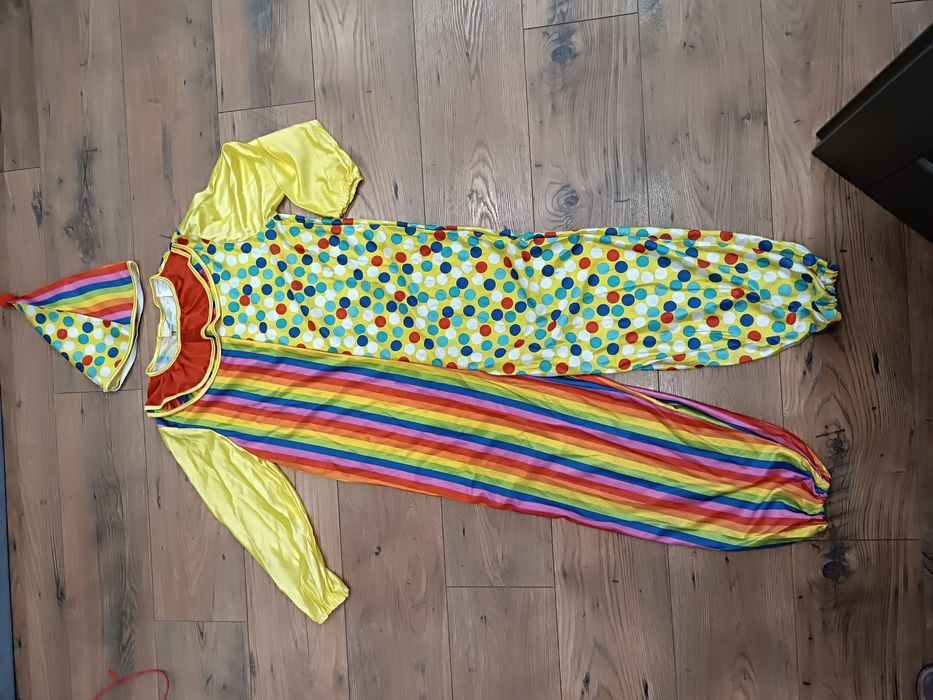 Strój karnawałowy klaun 10-12 lat 146 przebranie