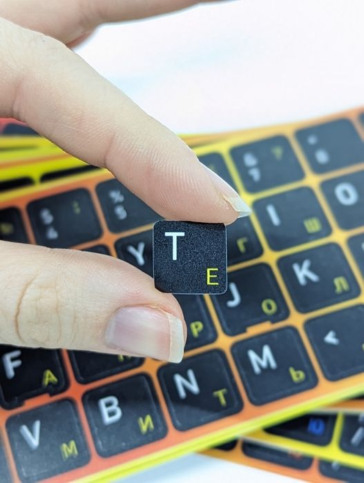 Нестираюча наклейка на клавиатуру, наліпка на клавіатуру