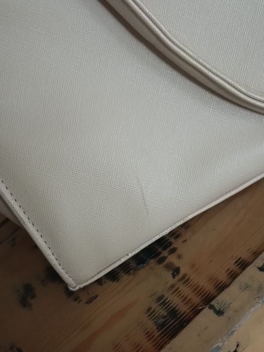 Torebka Manzana typu kuferek, shopperka beż